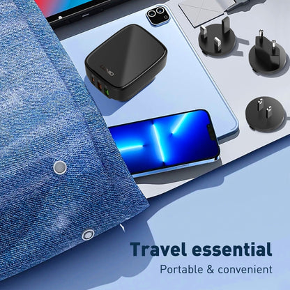 LDNIO Q334 32W Type-C + Dual USB Port Charger with 1m USB-C / Type-C to USB-C / Type-C Data Cable, EU Plug, UK Plug, US Plug