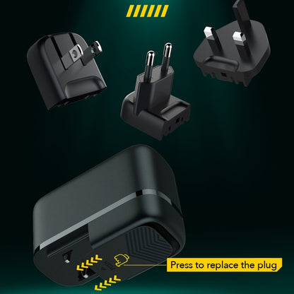 LDNIO Q367 65W GaN 3 x USB-C / Type-C Interface Charger with 1m USB-C / Type-C to USB-C / Type-C Data Cable, EU Plug, UK Plug, US Plug