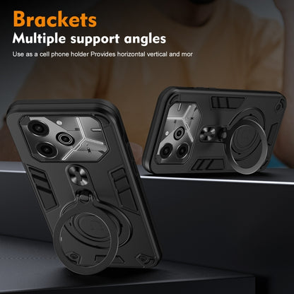 Metal Ring 360 Degree Rotating Holder PC Hybrid TPU Phone Case, For Tecno Pova 6, For Tecno Camon 30 Pro 5G, For Tecno Camon 30 4G