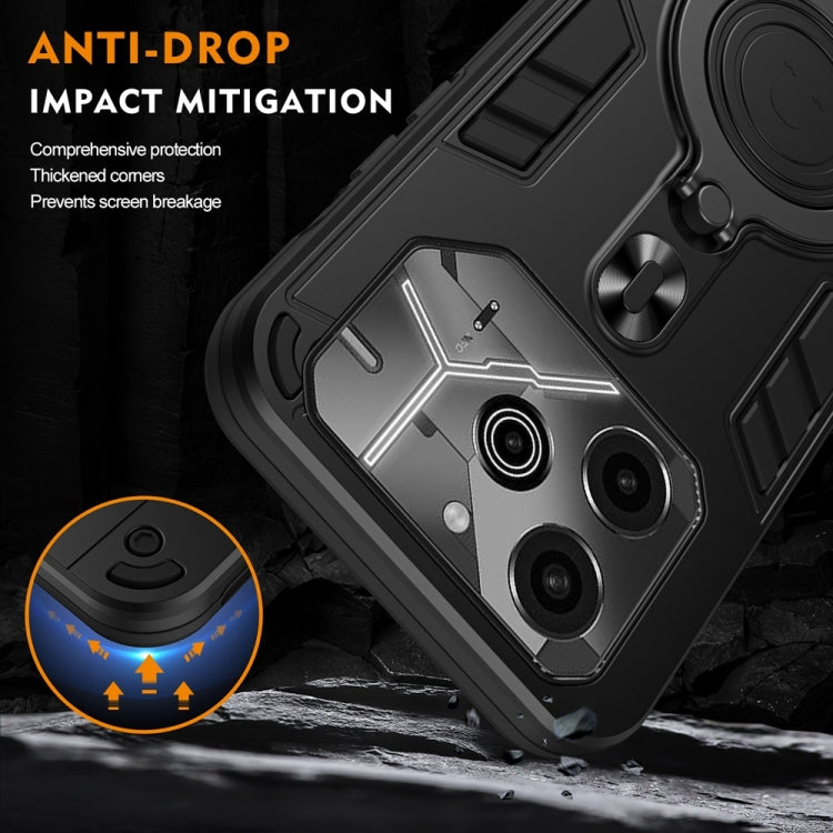 Metal Ring 360 Degree Rotating Holder PC Hybrid TPU Phone Case, For Tecno Pova 6, For Tecno Camon 30 Pro 5G, For Tecno Camon 30 4G