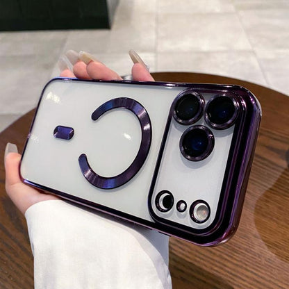 Electroplating MagSafe Phone Case, For iPhone 17e / 16e, For iPhone 17 Pro Max, For iPhone 17 Pro, For iPhone 17, For iPhone Air, For iPhone 16 Pro Max, For iPhone 16 Pro, For iPhone 16 Plus, For iPhone 16, For iPhone 15 Pro Max, For iPhone 15 Pro     ...