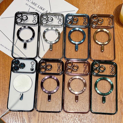 Coque de téléphone MagSafe avec galvanoplastie, Pour iPhone 14 Pro Max, Pour iPhone 13 Pro Max, Pour iPhone 13 Pro, Pour iPhone 13, Pour iPhone 12, Pour iPhone 12 Pro Max, Pour iPhone 12 Pro, Pour iPhone 11 Pro Max