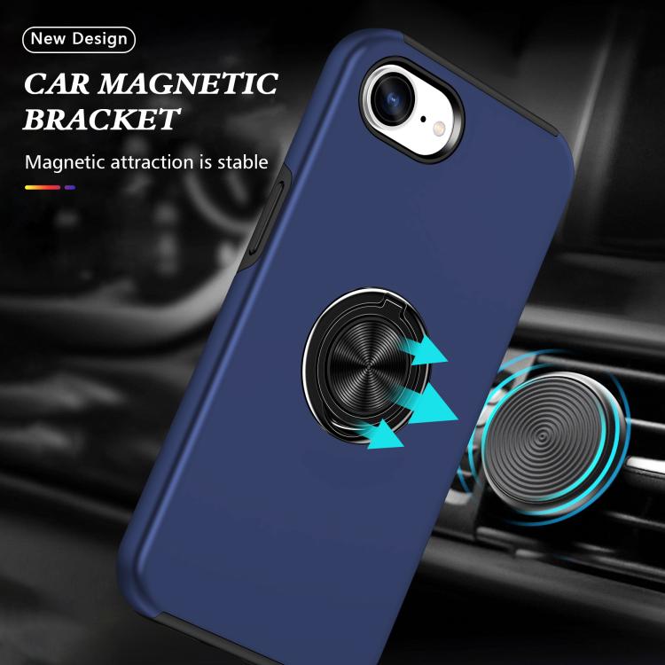 PC + TPU Magnetic Phone Case with Invisible Ring Holder, For iPhone 17e / 16e, For iPhone 17 Pro Max, For iPhone 17, For iPhone Air, For iPhone 16 Pro Max, For iPhone 16 Pro, For iPhone 16 Plus, For iPhone 16