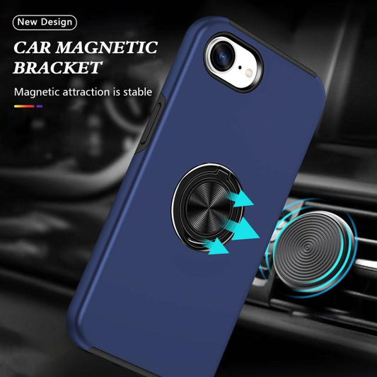 PC + TPU Magnetic Phone Case with Invisible Ring Holder, For iPhone 17e / 16e, For iPhone 17 Pro Max, For iPhone 17, For iPhone Air, For iPhone 16 Pro Max, For iPhone 16 Pro, For iPhone 16 Plus, For iPhone 16