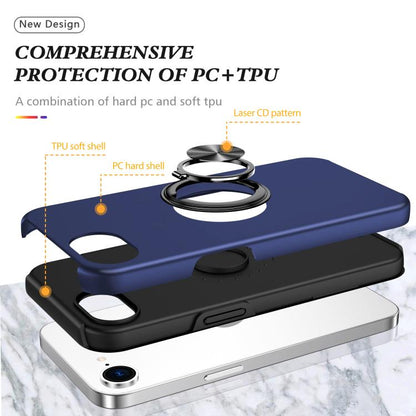 PC + TPU Magnetic Phone Case with Invisible Ring Holder, For iPhone 17e / 16e, For iPhone 17 Pro Max, For iPhone 17, For iPhone Air, For iPhone 16 Pro Max, For iPhone 16 Pro, For iPhone 16 Plus, For iPhone 16
