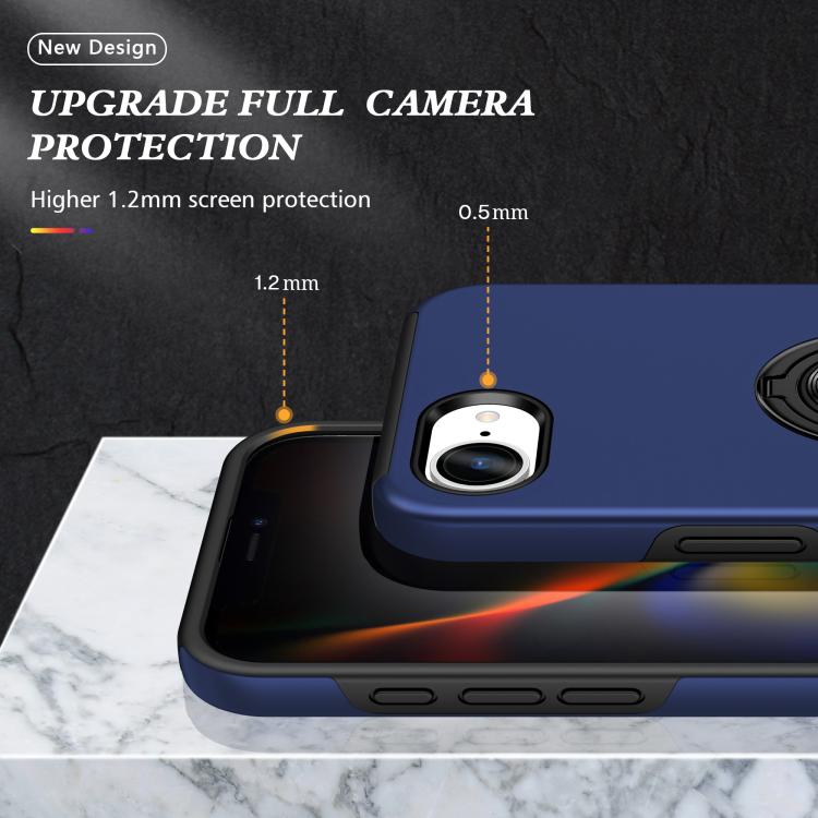 PC + TPU Magnetic Phone Case with Invisible Ring Holder, For iPhone 17e / 16e, For iPhone 17 Pro Max, For iPhone 17, For iPhone Air, For iPhone 16 Pro Max, For iPhone 16 Pro, For iPhone 16 Plus, For iPhone 16