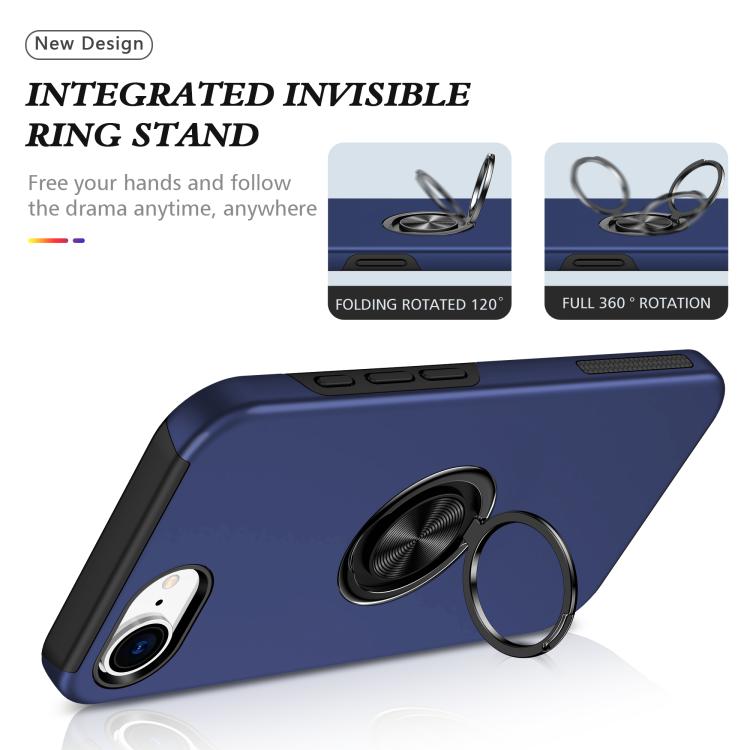 PC + TPU Magnetic Phone Case with Invisible Ring Holder, For iPhone 17e / 16e, For iPhone 17 Pro Max, For iPhone 17, For iPhone Air, For iPhone 16 Pro Max, For iPhone 16 Pro, For iPhone 16 Plus, For iPhone 16