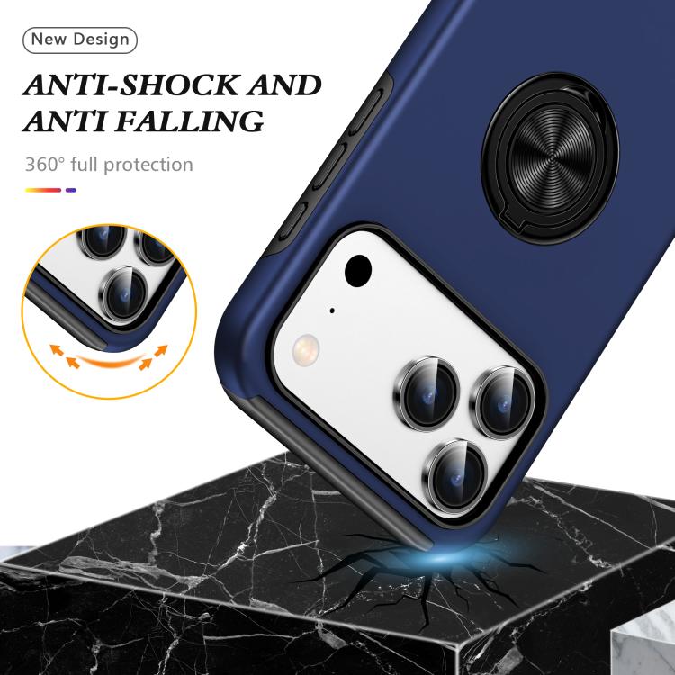 PC + TPU Magnetic Phone Case with Invisible Ring Holder