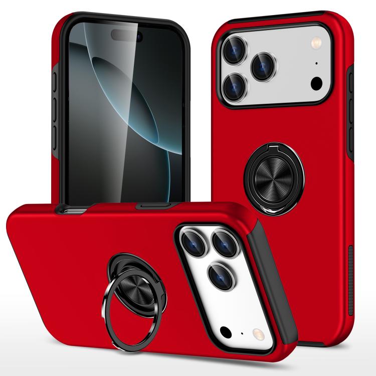 PC + TPU Magnetic Phone Case with Invisible Ring Holder