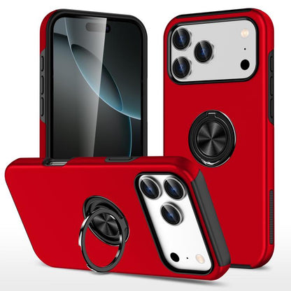PC + TPU Magnetic Phone Case with Invisible Ring Holder, For iPhone 17e / 16e, For iPhone 17 Pro Max, For iPhone 17, For iPhone Air, For iPhone 16 Pro Max, For iPhone 16 Pro, For iPhone 16 Plus, For iPhone 16