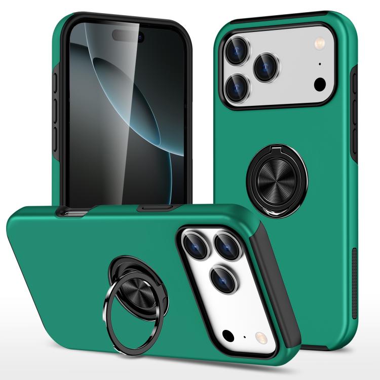 PC + TPU Magnetic Phone Case with Invisible Ring Holder