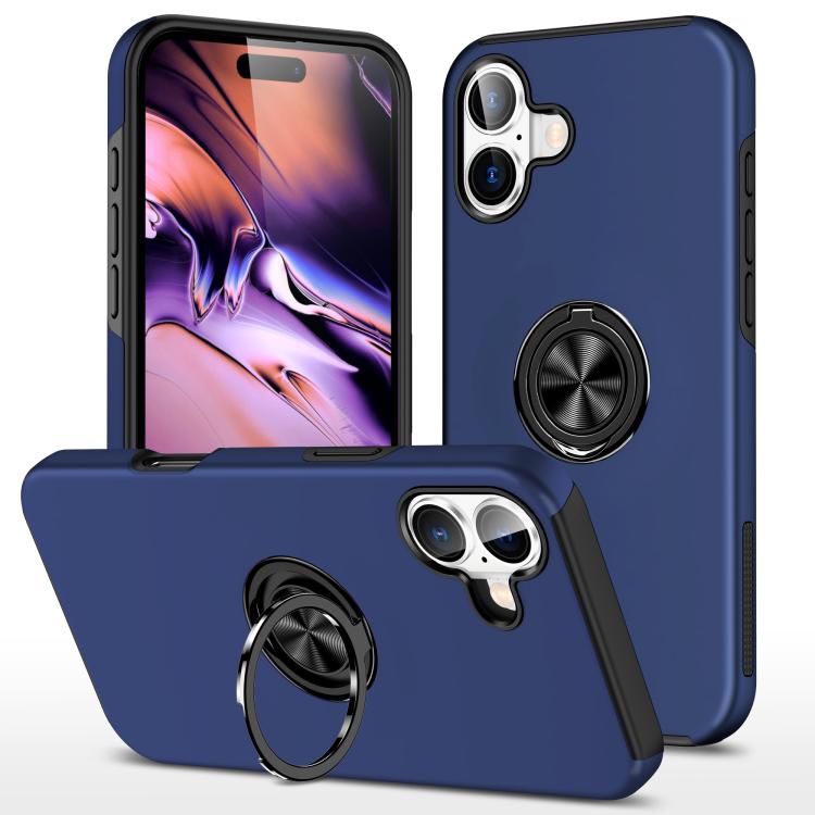 PC + TPU Magnetic Phone Case with Invisible Ring Holder, For iPhone 17e / 16e, For iPhone 17 Pro Max, For iPhone 17, For iPhone Air, For iPhone 16 Pro Max, For iPhone 16 Pro, For iPhone 16 Plus, For iPhone 16