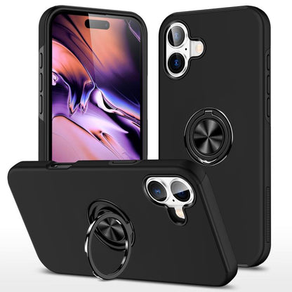 PC + TPU Magnetic Phone Case with Invisible Ring Holder, For iPhone 17e / 16e, For iPhone 17 Pro Max, For iPhone 17, For iPhone Air, For iPhone 16 Pro Max, For iPhone 16 Pro, For iPhone 16 Plus, For iPhone 16