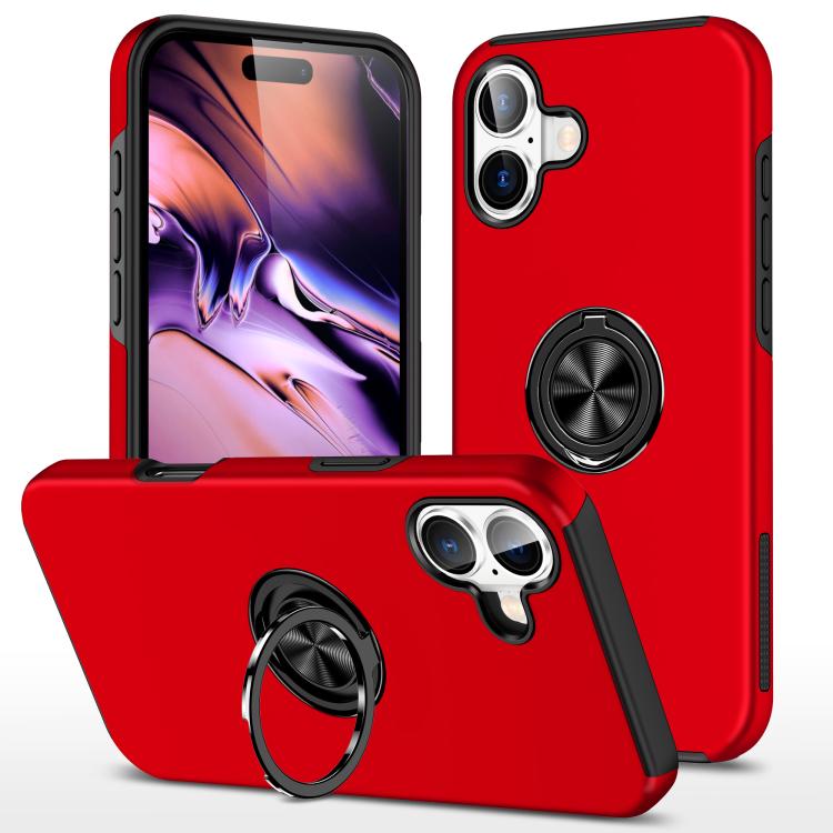 PC + TPU Magnetic Phone Case with Invisible Ring Holder, For iPhone 17e / 16e, For iPhone 17 Pro Max, For iPhone 17, For iPhone Air, For iPhone 16 Pro Max, For iPhone 16 Pro, For iPhone 16 Plus, For iPhone 16