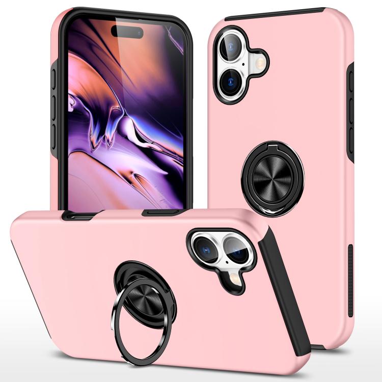 PC + TPU Magnetic Phone Case with Invisible Ring Holder, For iPhone 17e / 16e, For iPhone 17 Pro Max, For iPhone 17, For iPhone Air, For iPhone 16 Pro Max, For iPhone 16 Pro, For iPhone 16 Plus, For iPhone 16