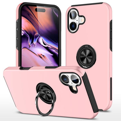 PC + TPU Magnetic Phone Case with Invisible Ring Holder, For iPhone 17e / 16e, For iPhone 17 Pro Max, For iPhone 17, For iPhone Air, For iPhone 16 Pro Max, For iPhone 16 Pro, For iPhone 16 Plus, For iPhone 16