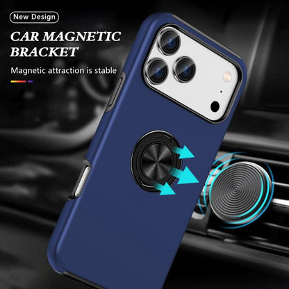 Coque de téléphone magnétique en PC + TPU avec support annulaire invisible, Pour iPhone 17e / 16e, Pour iPhone 17 Pro Max, Pour iPhone 17, Pour iPhone Air, Pour iPhone 16 Pro Max, Pour iPhone 16 Pro, Pour iPhone 16 Plus, Pour iPhone 16