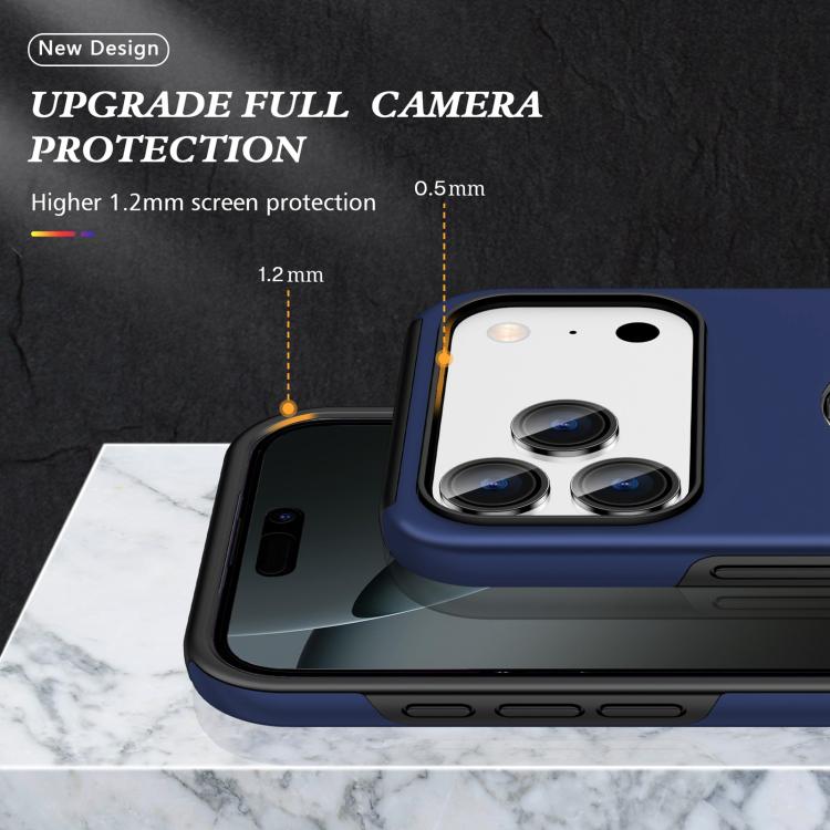 Coque de téléphone magnétique en PC + TPU avec support annulaire invisible, Pour iPhone 17e / 16e, Pour iPhone 17 Pro Max, Pour iPhone 17, Pour iPhone Air, Pour iPhone 16 Pro Max, Pour iPhone 16 Pro, Pour iPhone 16 Plus, Pour iPhone 16