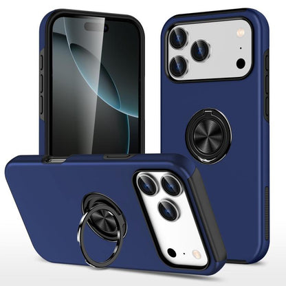 PC + TPU Magnetic Phone Case with Invisible Ring Holder, For iPhone 18 Pro, For iPhone 18 Pro Max, For iPhone 17e / 16e, For iPhone 17 Pro Max, For iPhone 17 Pro, For iPhone 17, For iPhone Air, For iPhone 16 Pro Max, For iPhone 16 Pro, For iPhone 16 Pl...