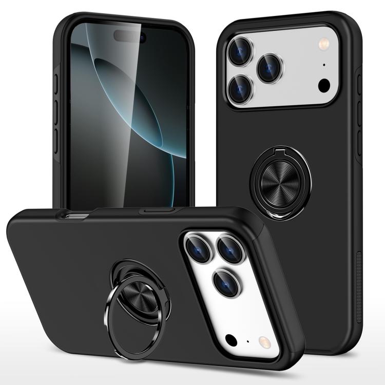 PC + TPU Magnetic Phone Case with Invisible Ring Holder, For iPhone 18 Pro, For iPhone 18 Pro Max, For iPhone 17e / 16e, For iPhone 17 Pro Max, For iPhone 17 Pro, For iPhone 17, For iPhone Air, For iPhone 16 Pro Max, For iPhone 16 Pro, For iPhone 16 Pl...