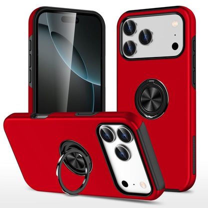 PC + TPU Magnetic Phone Case with Invisible Ring Holder, For iPhone 18 Pro, For iPhone 18 Pro Max, For iPhone 17e / 16e, For iPhone 17 Pro Max, For iPhone 17 Pro, For iPhone 17, For iPhone Air, For iPhone 16 Pro Max, For iPhone 16 Pro, For iPhone 16 Pl...