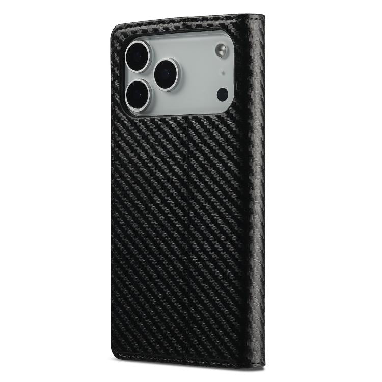 LC.IMEEKE Carbon Fiber Leather Phone Case, For iPhone 18 Pro / 17 Pro, For iPhone 18 Pro Max/17 Pro Max, For iPhone 17e / 16e, For iPhone 17, For iPhone Air, For iPhone 16 Pro Max, For iPhone 16 Pro, For iPhone 16 Plus, For iPhone 16