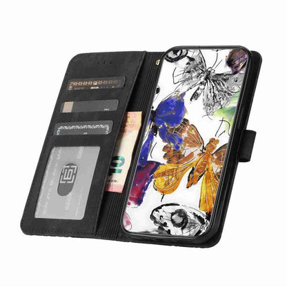 Skin-feel Embossed Butterfly Leather Phone Case, For iPhone 18 Pro / 17 Pro, For iPhone 18 Pro Max / 17 Pro Max, For iPhone 17, For iPhone Air, For iPhone 16 Pro Max, For iPhone 16 Pro, For iPhone 16 Plus, For iPhone 16