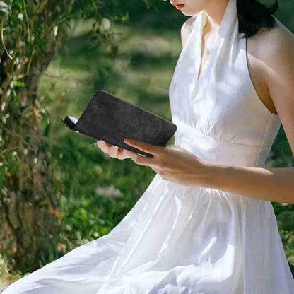 Skin-feel Embossed Butterfly Leather Phone Case