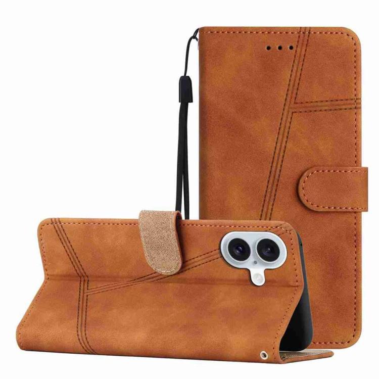 Skin-feel Stitching Leather Phone Case, For iPhone 17 Pro Max, For iPhone 17 Pro, For iPhone 17, For iPhone Air, For iPhone 16 Pro Max, For iPhone 16 Pro, For iPhone 16 Plus, For iPhone 16