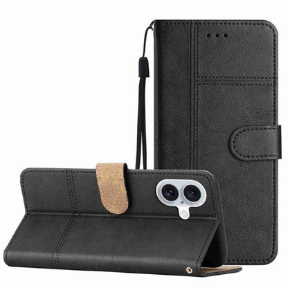 Cowhide Texture Stitching Leather Phone Case, For iPhone 17 Pro Max, For iPhone 17 Pro, For iPhone 17, For iPhone Air, For iPhone 16 Pro Max, For iPhone 16 Pro, For iPhone 16 Plus, For iPhone 16
