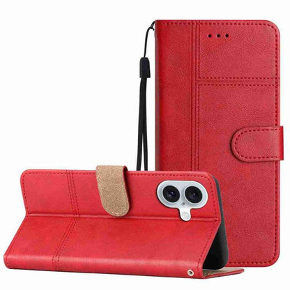 Cowhide Texture Stitching Leather Phone Case, For iPhone 17 Pro Max, For iPhone 17 Pro, For iPhone 17, For iPhone Air, For iPhone 16 Pro Max, For iPhone 16 Pro, For iPhone 16 Plus, For iPhone 16