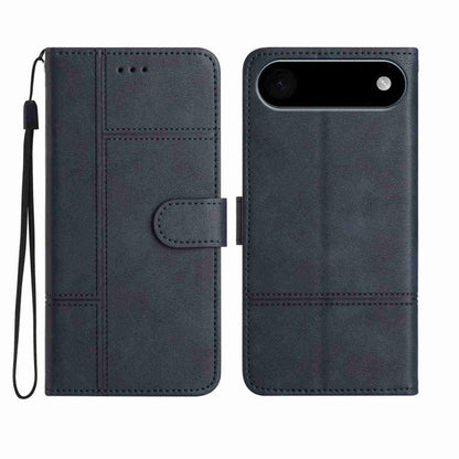 Cowhide Texture Stitching Leather Phone Case