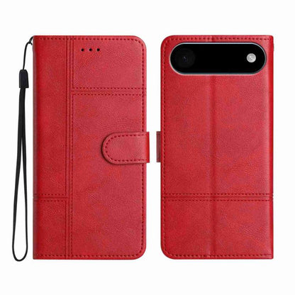 Cowhide Texture Stitching Leather Phone Case