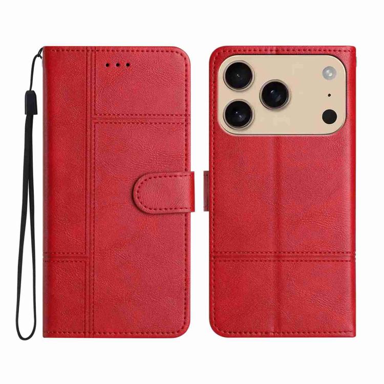 Cowhide Texture Stitching Leather Phone Case, For iPhone 17 Pro Max, For iPhone 17 Pro, For iPhone 17, For iPhone Air, For iPhone 16 Pro Max, For iPhone 16 Pro, For iPhone 16 Plus, For iPhone 16