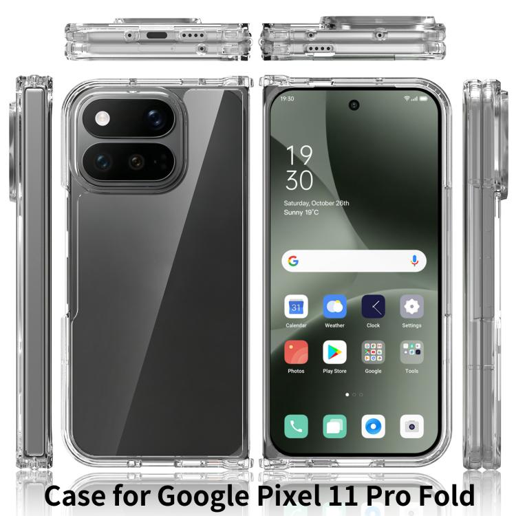 Scratchproof Acrylic TPU Phone Case, For Google Pixel 11 Pro Fold, For Google Pixel 10 Pro Fold, For Google Pixel 9 Pro Fold