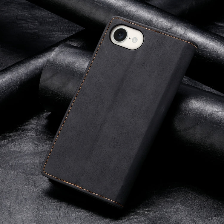 Business Solid Color Magnetic RFID Leather Phone Case, For iPhone 17e / 16e, For iPhone 17 Pro Max, For iPhone 17 Pro, For iPhone 17, For iPhone Air, For iPhone 16 Pro Max, For iPhone 16 Pro, For iPhone 16 Plus, For iPhone 16
