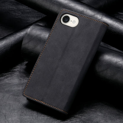 Business Solid Color Magnetic RFID Leather Phone Case, For iPhone 17e / 16e, For iPhone 17 Pro Max, For iPhone 17 Pro, For iPhone 17, For iPhone Air, For iPhone 16 Pro Max, For iPhone 16 Pro, For iPhone 16 Plus, For iPhone 16