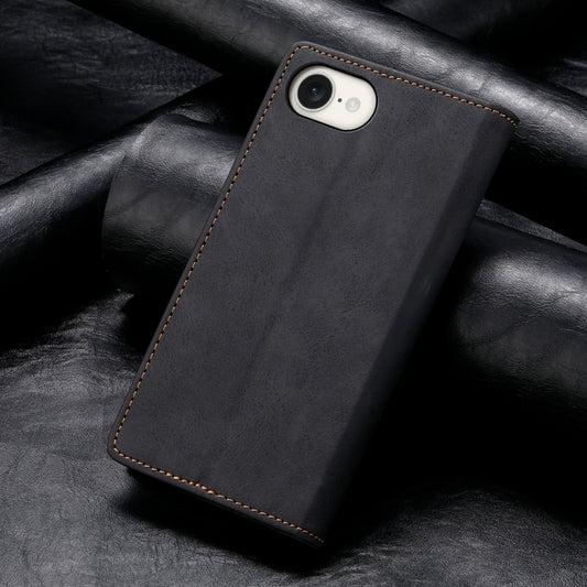 Business Solid Color Magnetic RFID Leather Phone Case, For iPhone 17e / 16e, For iPhone 17 Pro Max, For iPhone 17 Pro, For iPhone 17, For iPhone Air, For iPhone 16 Pro Max, For iPhone 16 Pro, For iPhone 16 Plus, For iPhone 16