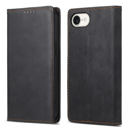 Business Solid Color Magnetic RFID Leather Phone Case, For iPhone 17e / 16e, For iPhone 17 Pro Max, For iPhone 17 Pro, For iPhone 17, For iPhone Air, For iPhone 16 Pro Max, For iPhone 16 Pro, For iPhone 16 Plus, For iPhone 16
