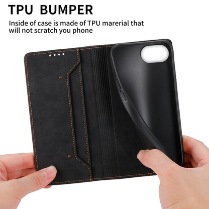 Business Solid Color Magnetic RFID Leather Phone Case, For iPhone 17e / 16e, For iPhone 17 Pro Max, For iPhone 17 Pro, For iPhone 17, For iPhone Air, For iPhone 16 Pro Max, For iPhone 16 Pro, For iPhone 16 Plus, For iPhone 16
