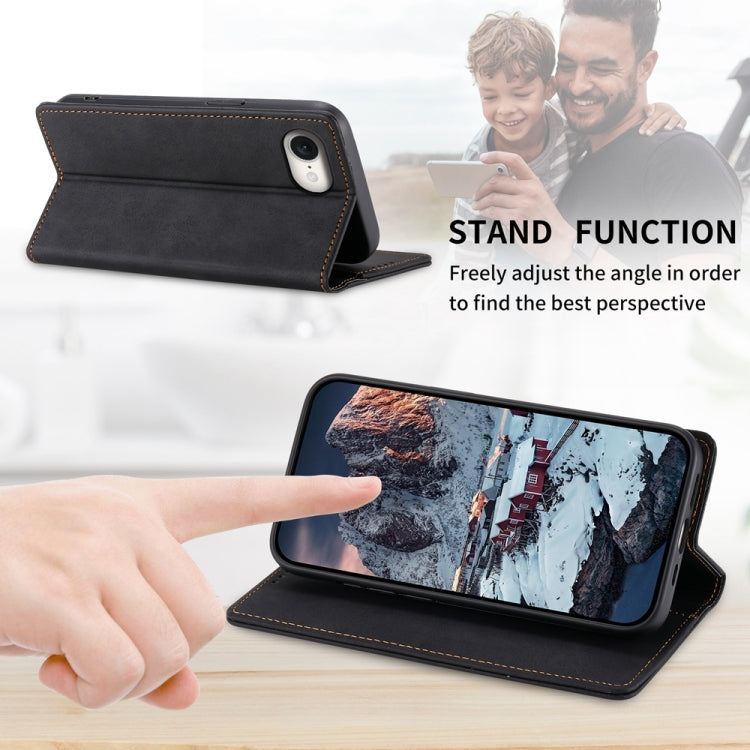 Business Solid Color Magnetic RFID Leather Phone Case, For iPhone 17e / 16e, For iPhone 17 Pro Max, For iPhone 17 Pro, For iPhone 17, For iPhone Air, For iPhone 16 Pro Max, For iPhone 16 Pro, For iPhone 16 Plus, For iPhone 16