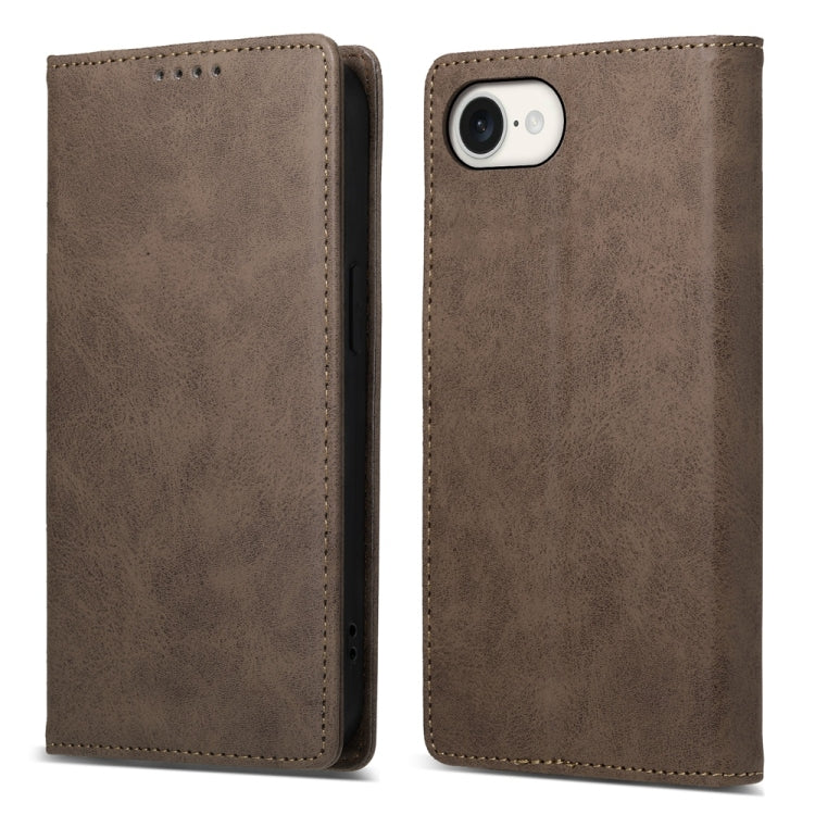 Business Solid Color Magnetic RFID Leather Phone Case, For iPhone 17e / 16e, For iPhone 17 Pro Max, For iPhone 17 Pro, For iPhone 17, For iPhone Air, For iPhone 16 Pro Max, For iPhone 16 Pro, For iPhone 16 Plus, For iPhone 16