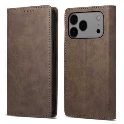 Business Solid Color Magnetic RFID Leather Phone Case, For iPhone 17e / 16e, For iPhone 17 Pro Max, For iPhone 17 Pro, For iPhone 17, For iPhone Air, For iPhone 16 Pro Max, For iPhone 16 Pro, For iPhone 16 Plus, For iPhone 16