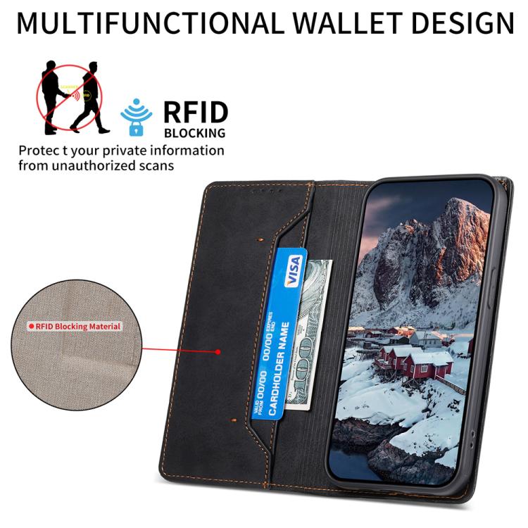 Business Solid Color Magnetic RFID Leather Phone Case, For iPhone 18 Pro / 17 Pro, For iPhone 18 Pro Max / 17 Pro Max, For iPhone 17e / 16e, For iPhone 17, For iPhone Air, For iPhone 16 Pro Max, For iPhone 16 Pro, For iPhone 16 Plus, For iPhone 16