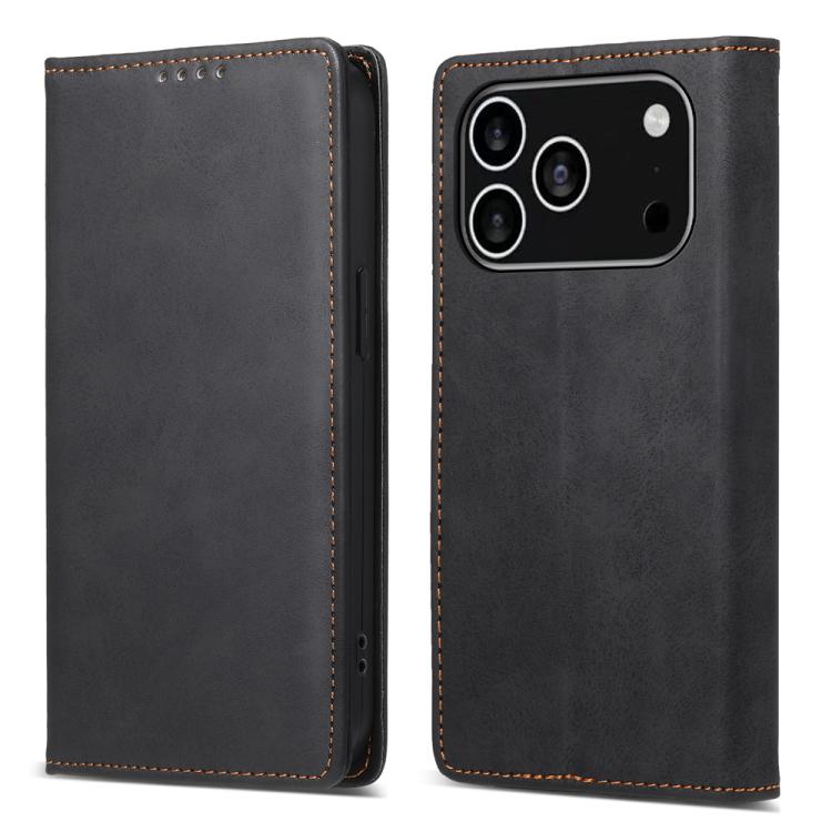 Business Solid Color Magnetic RFID Leather Phone Case, For iPhone 17e / 16e, For iPhone 17 Pro Max, For iPhone 17 Pro, For iPhone 17, For iPhone Air, For iPhone 16 Pro Max, For iPhone 16 Pro, For iPhone 16 Plus, For iPhone 16