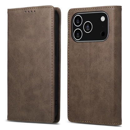 Business Solid Color Magnetic RFID Leather Phone Case, For iPhone 17e / 16e, For iPhone 17 Pro Max, For iPhone 17 Pro, For iPhone 17, For iPhone Air, For iPhone 16 Pro Max, For iPhone 16 Pro, For iPhone 16 Plus, For iPhone 16