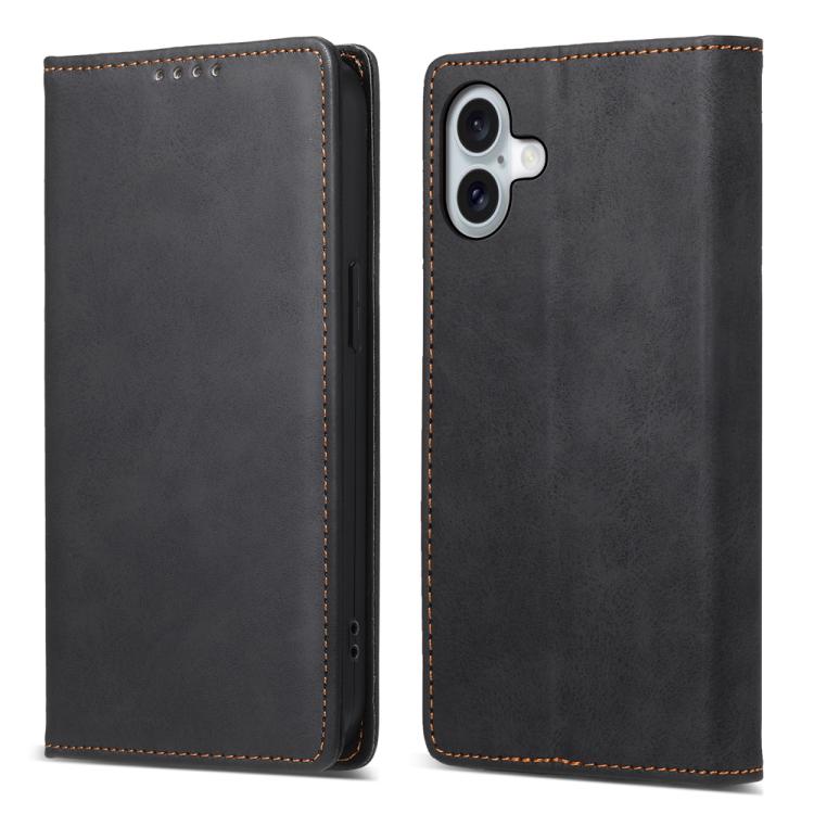Business Solid Color Magnetic RFID Leather Phone Case, For iPhone 17e / 16e, For iPhone 17 Pro Max, For iPhone 17 Pro, For iPhone 17, For iPhone Air, For iPhone 16 Pro Max, For iPhone 16 Pro, For iPhone 16 Plus, For iPhone 16