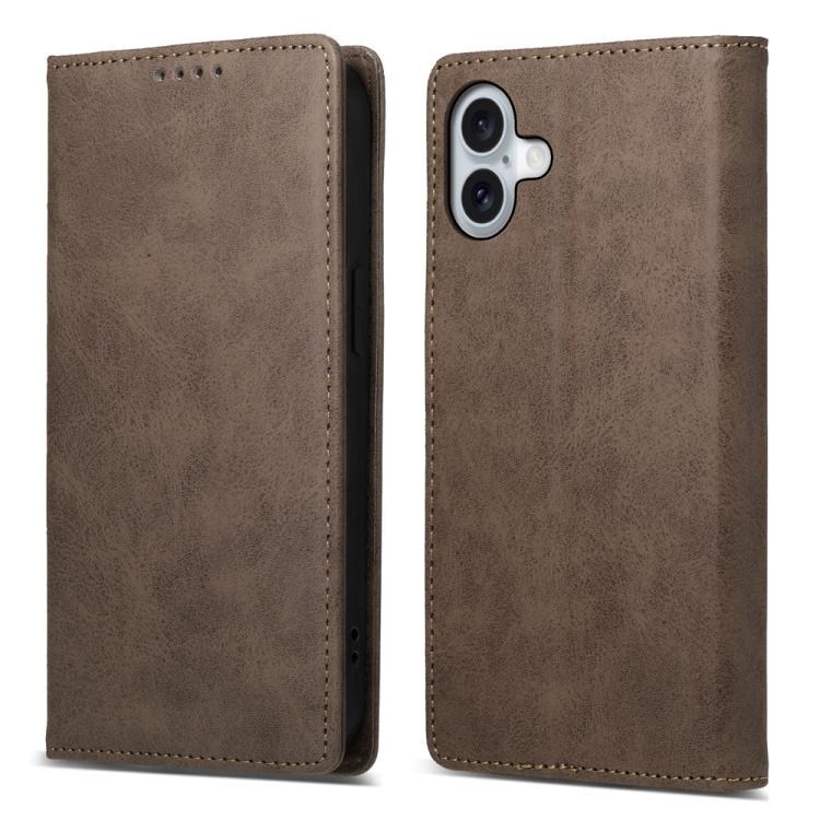 Business Solid Color Magnetic RFID Leather Phone Case, For iPhone 17e / 16e, For iPhone 17 Pro Max, For iPhone 17 Pro, For iPhone 17, For iPhone Air, For iPhone 16 Pro Max, For iPhone 16 Pro, For iPhone 16 Plus, For iPhone 16
