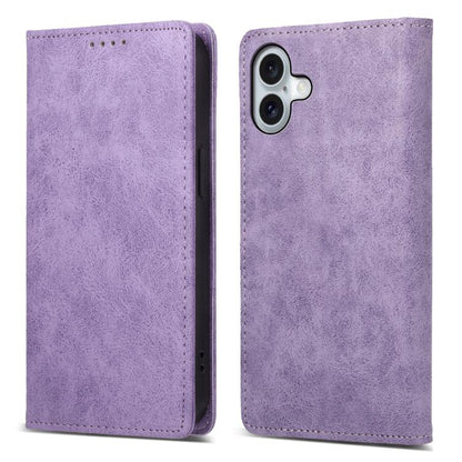 Business Solid Color Magnetic RFID Leather Phone Case, For iPhone 17e / 16e, For iPhone 17 Pro Max, For iPhone 17 Pro, For iPhone 17, For iPhone Air, For iPhone 16 Pro Max, For iPhone 16 Pro, For iPhone 16 Plus, For iPhone 16