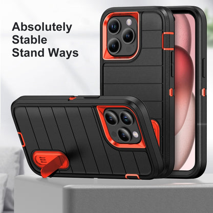 Defender Gen2 Rugged PC + Silicone Phone Case with Holder, For iPhone 15 Pro Max, For iPhone 15 Pro, For iPhone 15 Plus, For iPhone 15, For iPhone 14 Plus, For iPhone 14, For iPhone 14 Pro, For iPhone 14 Pro Max, For iPhone 13 Pro Max, For iPhone 13 Pr...